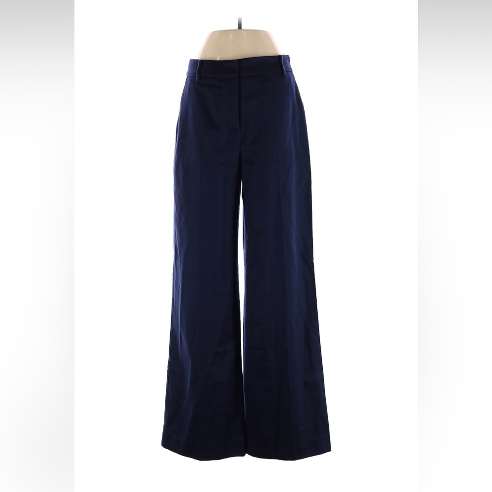 Argent Wide Leg Navy Wool Soho Trouser